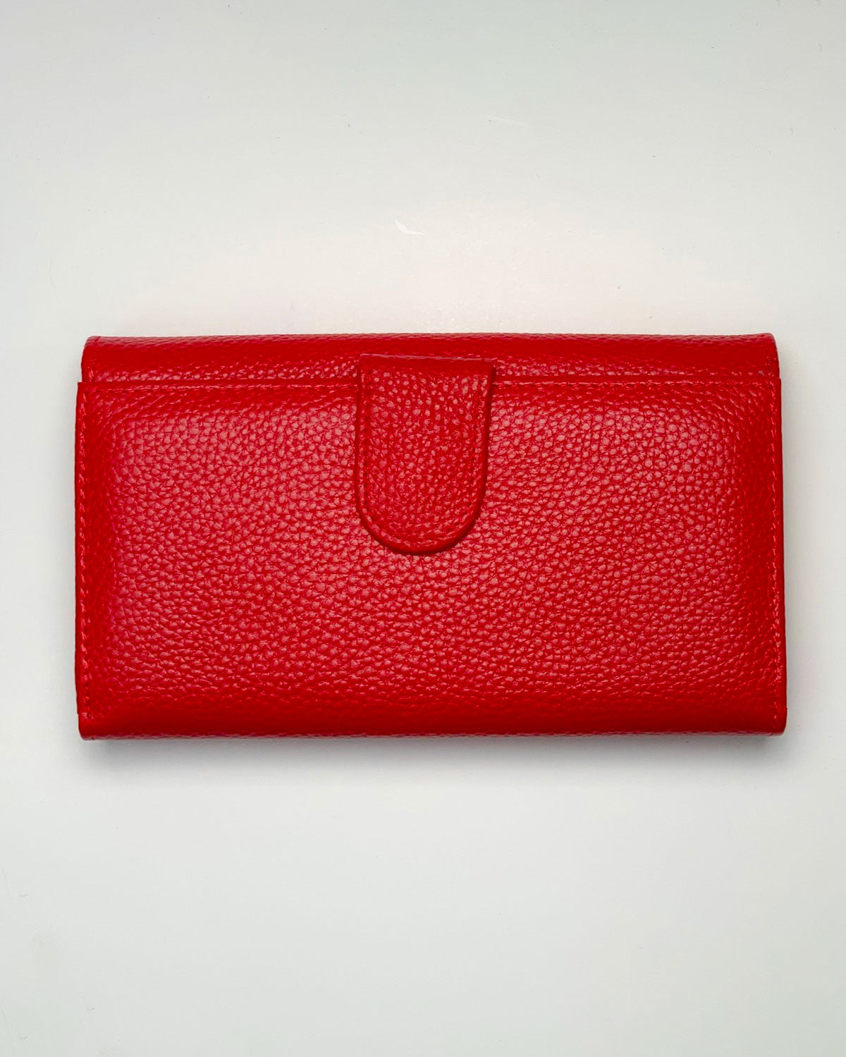Portafoglio Portamonete Porta Carte donna Athena in vera pelle artigianale Rosso