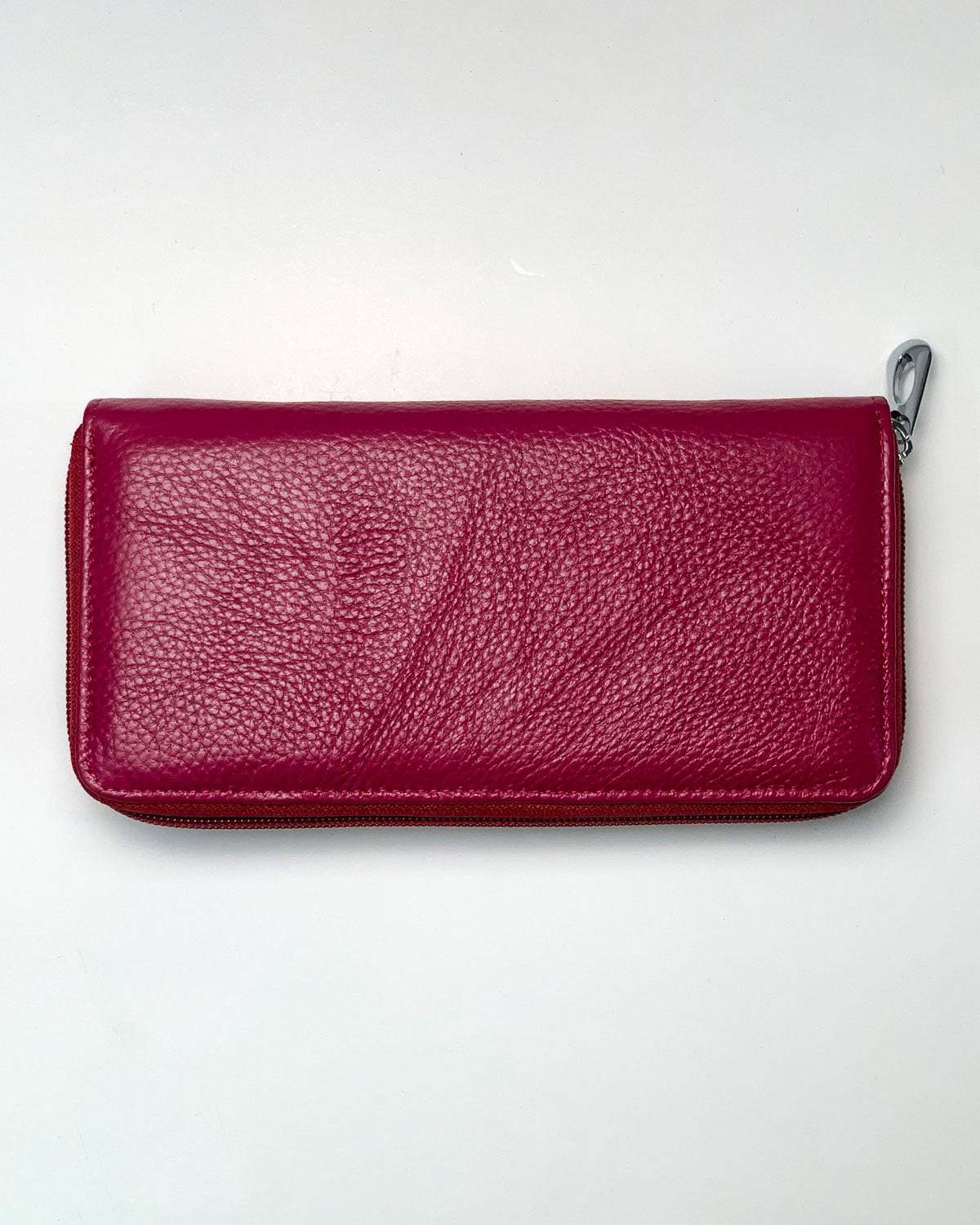 Giunone Women's Wallet Coin Purse Card Holder in Genuine Handmade Ciclamino Leather Made in Italy