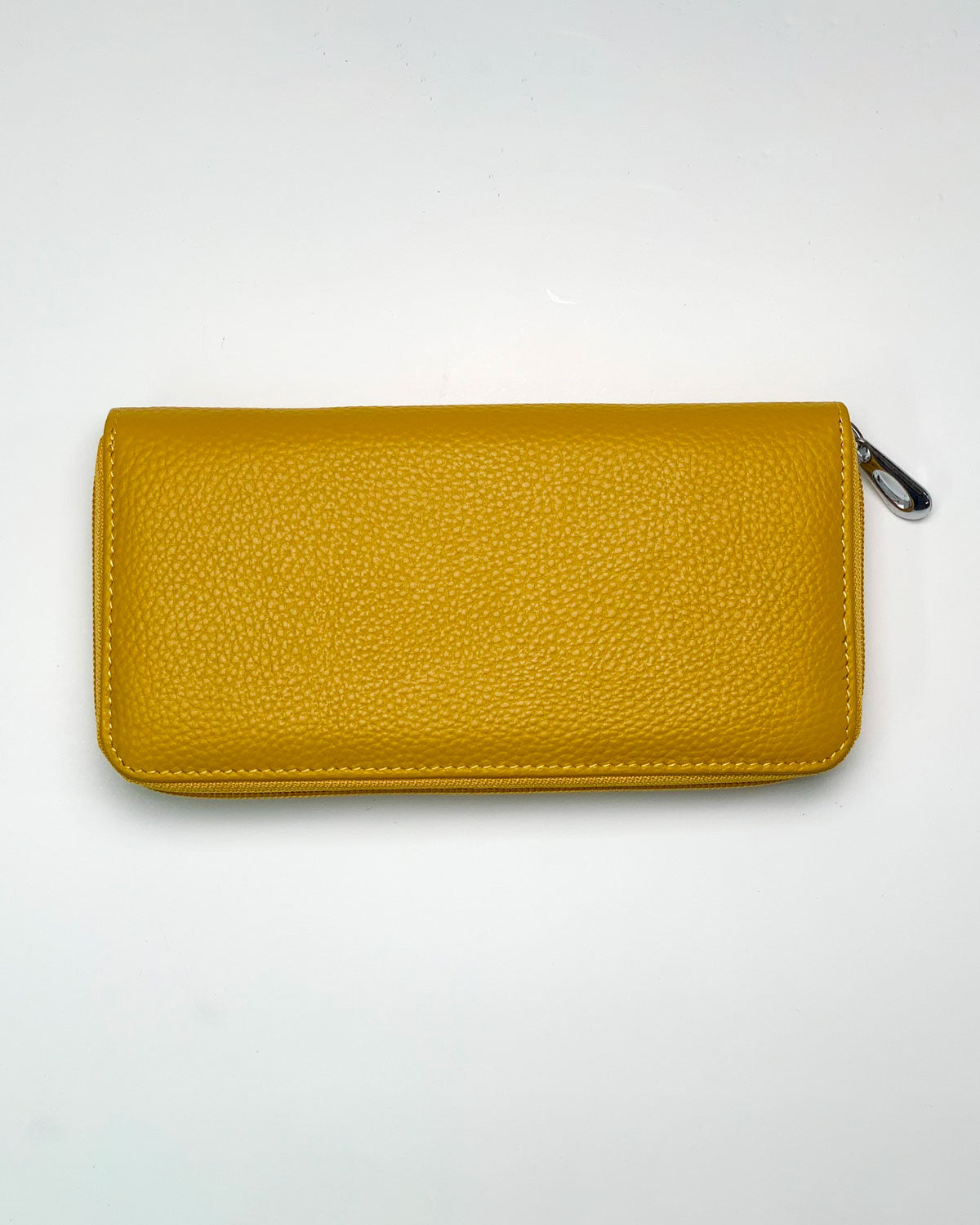 Giunone Women's Wallet Coin Purse Card Holder in Genuine Handcrafted Yellow Leather Made in Italy