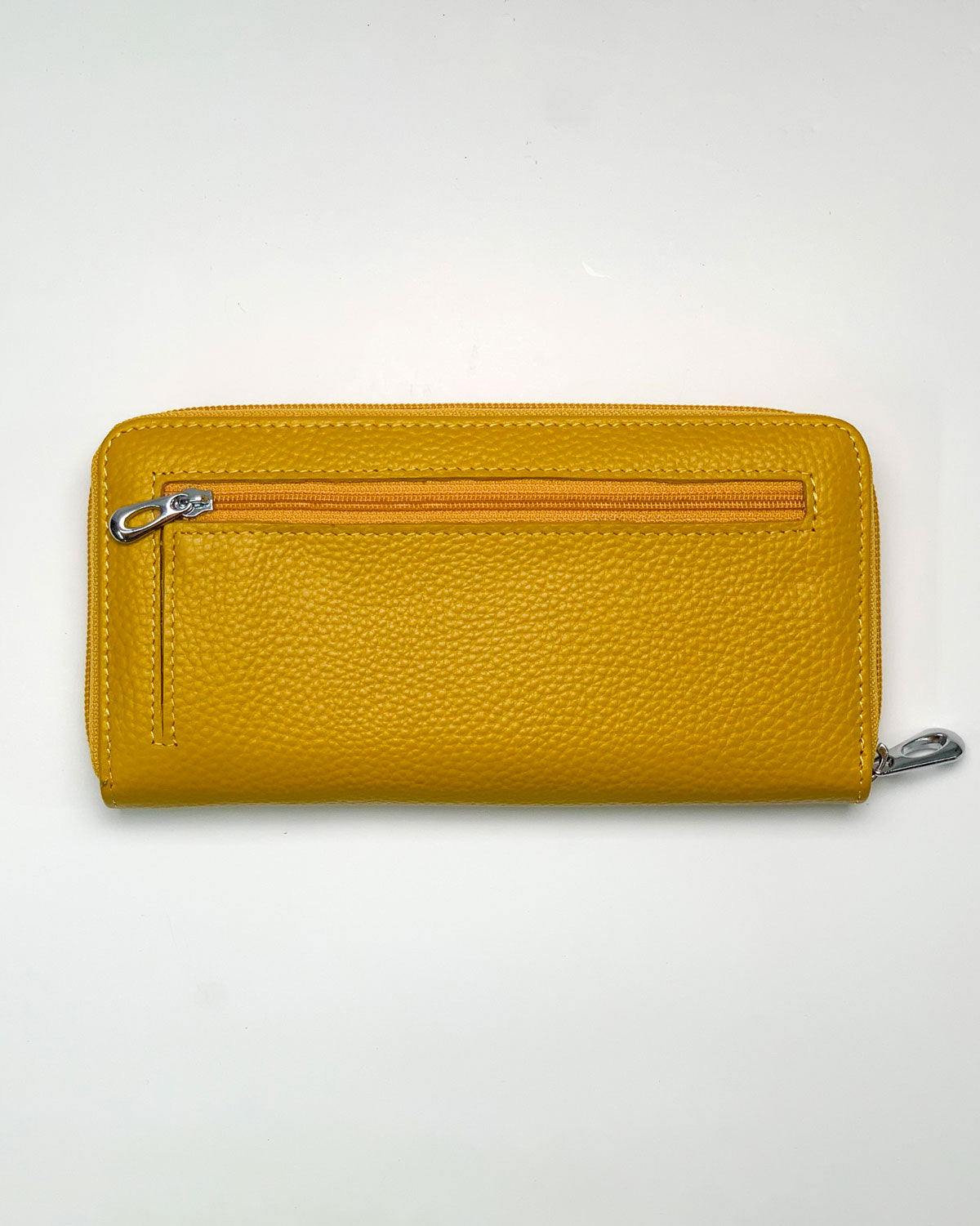 Giunone Women's Wallet Coin Purse Card Holder in Genuine Handcrafted Yellow Leather Made in Italy