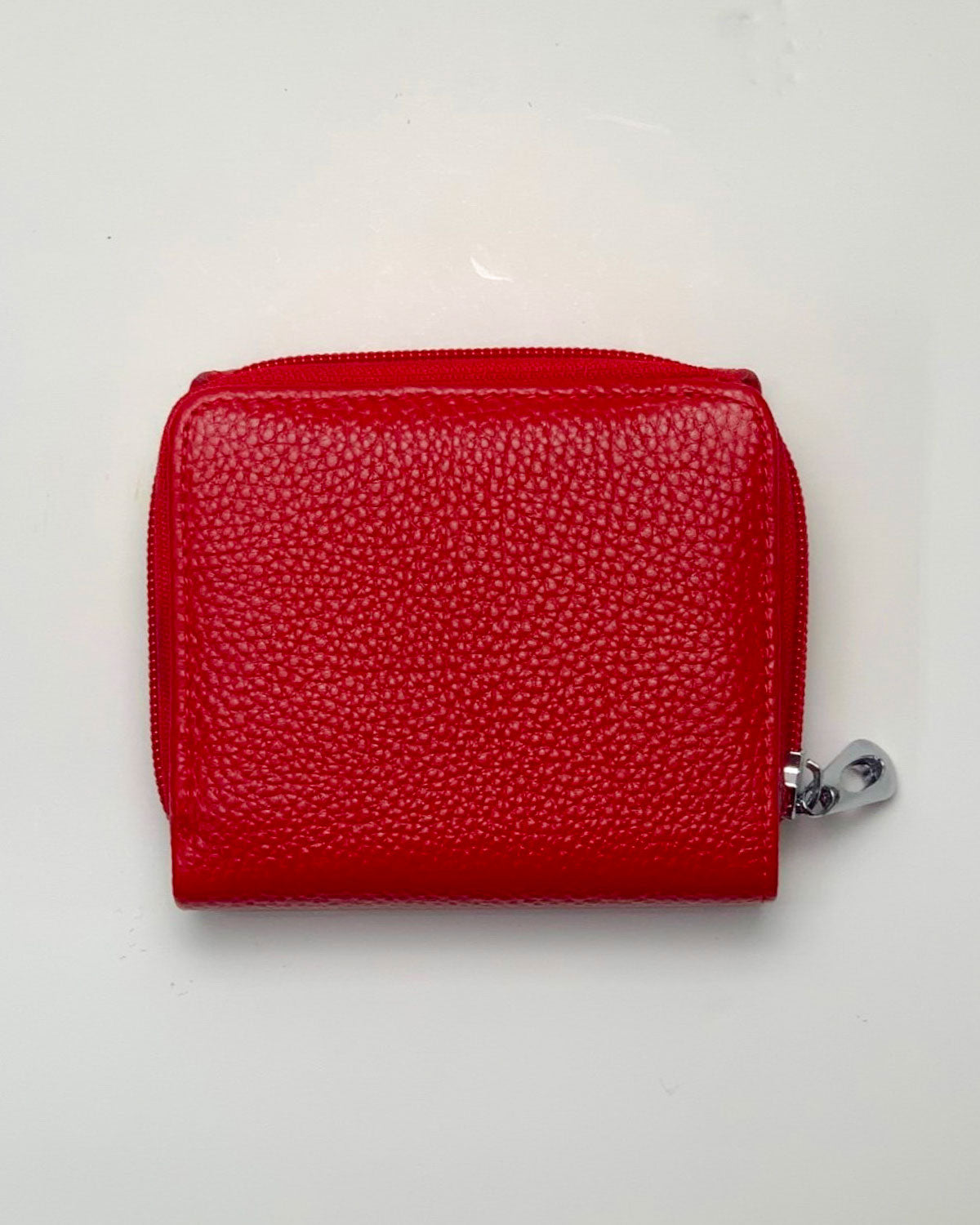 Portafoglio Portamonete Porta Carte donna Maia in vera pelle artigianale Rosso