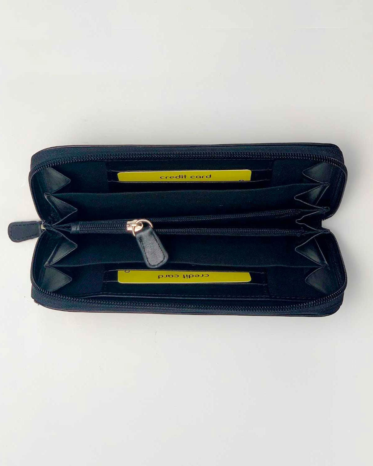 Minerva Women's Wallet, Coin Purse, Card Holder, Made in Italy, Genuine Black Leather