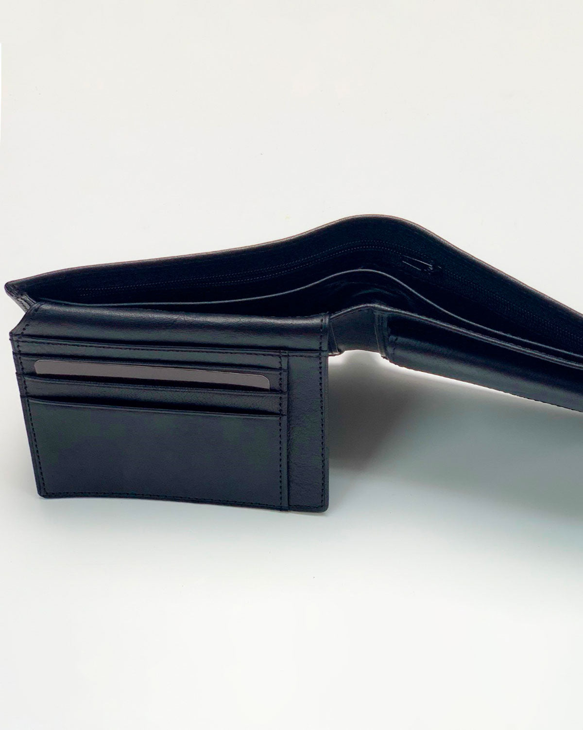 Ercole Men's Wallet, Coin Purse, Card Holder, Made in Italy, Genuine Black Leather
