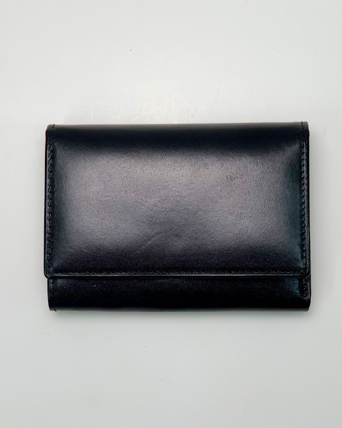 Women's Wallet Coin Purse Card Holder Era in Genuine Handcrafted Black Leather Made in Italy