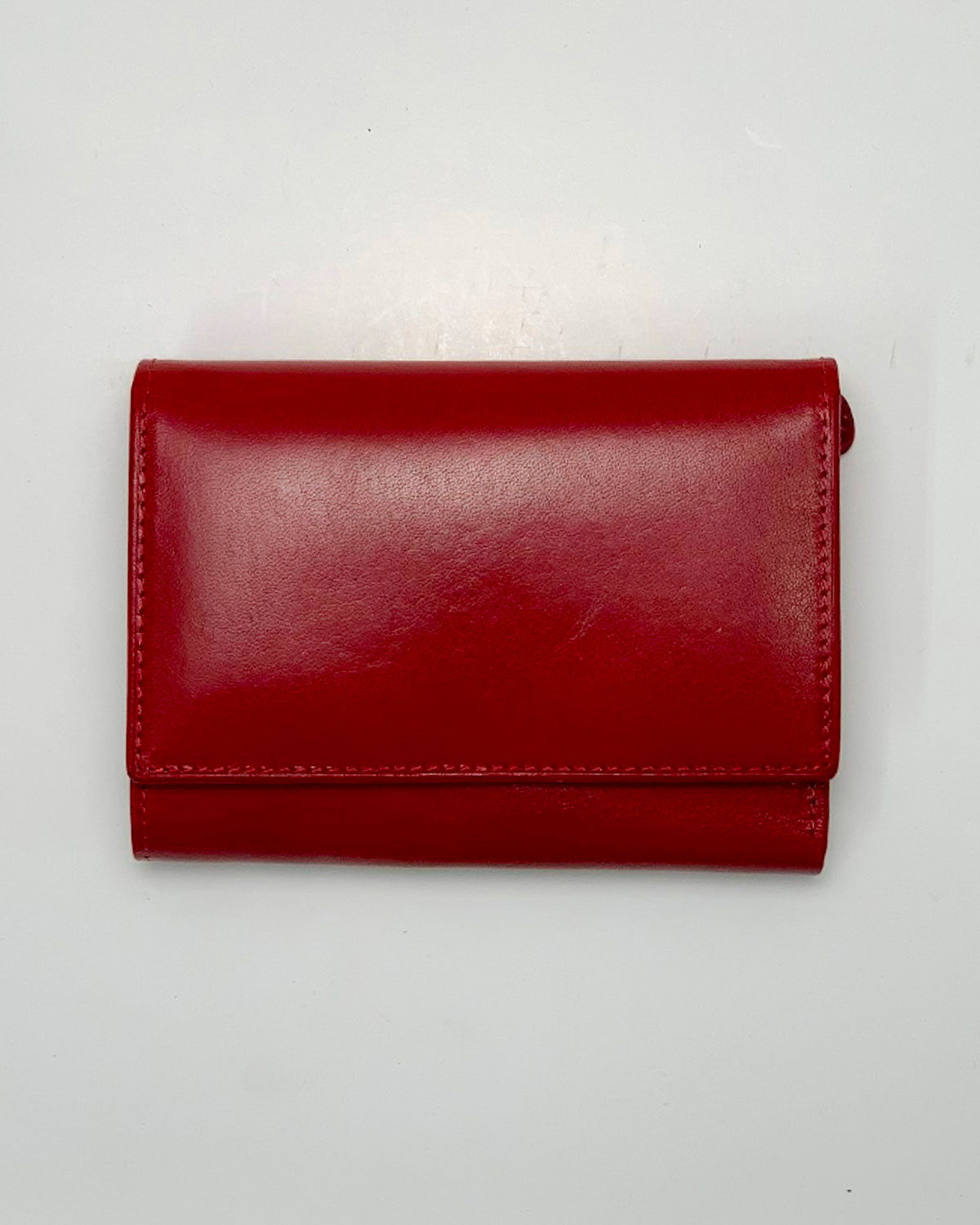 Women's Wallet Coin Purse Card Holder Era in Genuine Handcrafted Red Leather Made in Italy