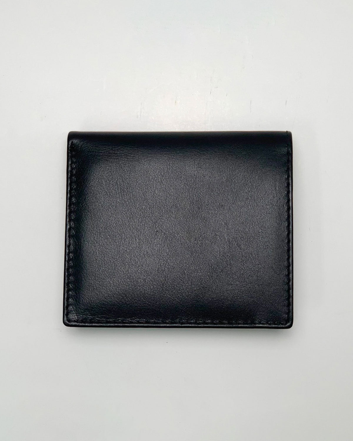 Achille Men's Wallet Coin Purse Card Holder in Genuine Handcrafted Black Leather Made in Italy