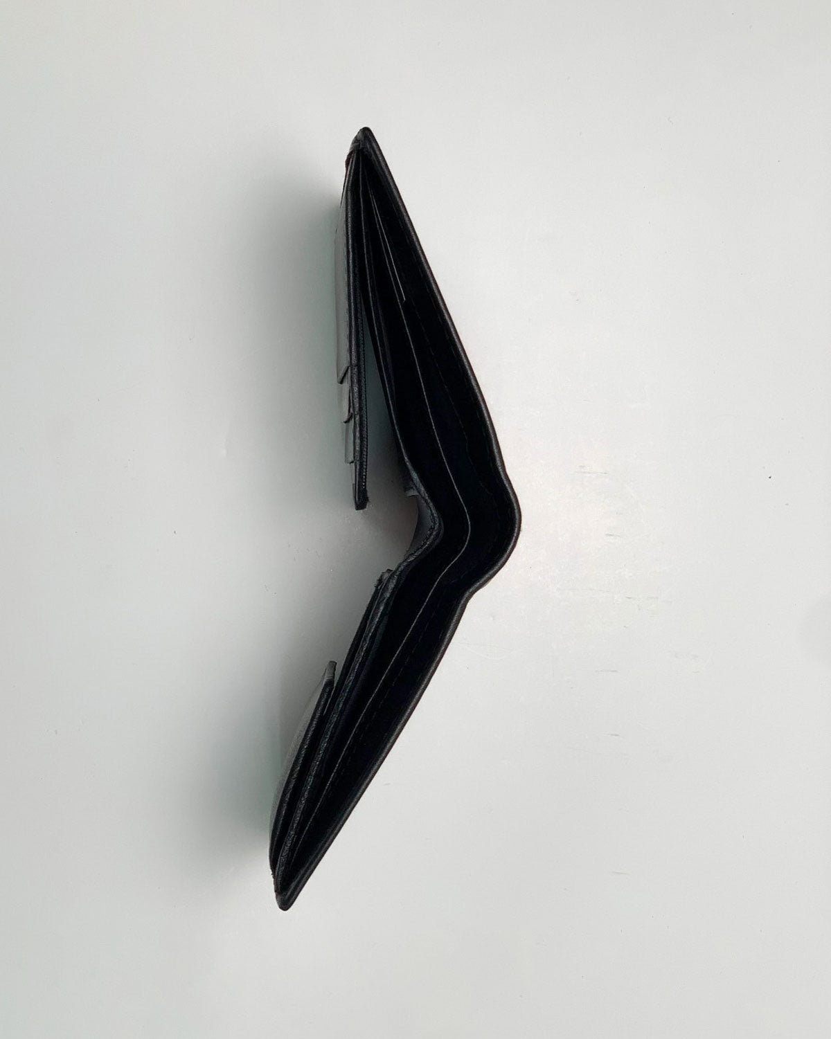 Achille Men's Wallet Coin Purse Card Holder in Genuine Handcrafted Black Leather Made in Italy