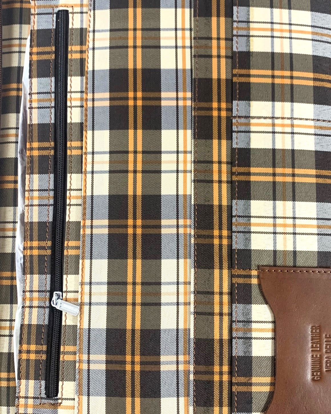 Brown leather document holder