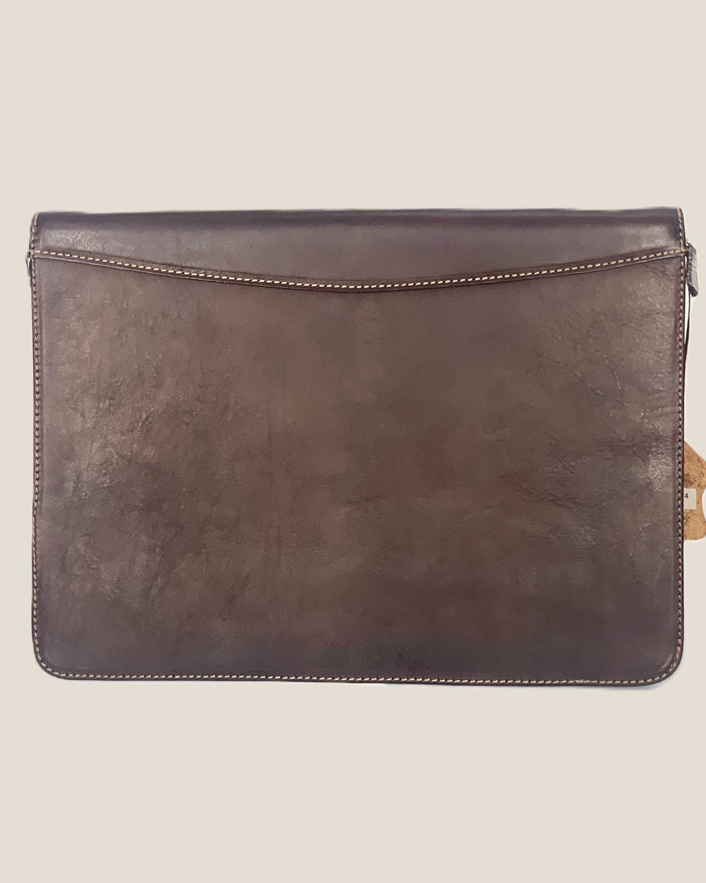 Coffee leather document holder