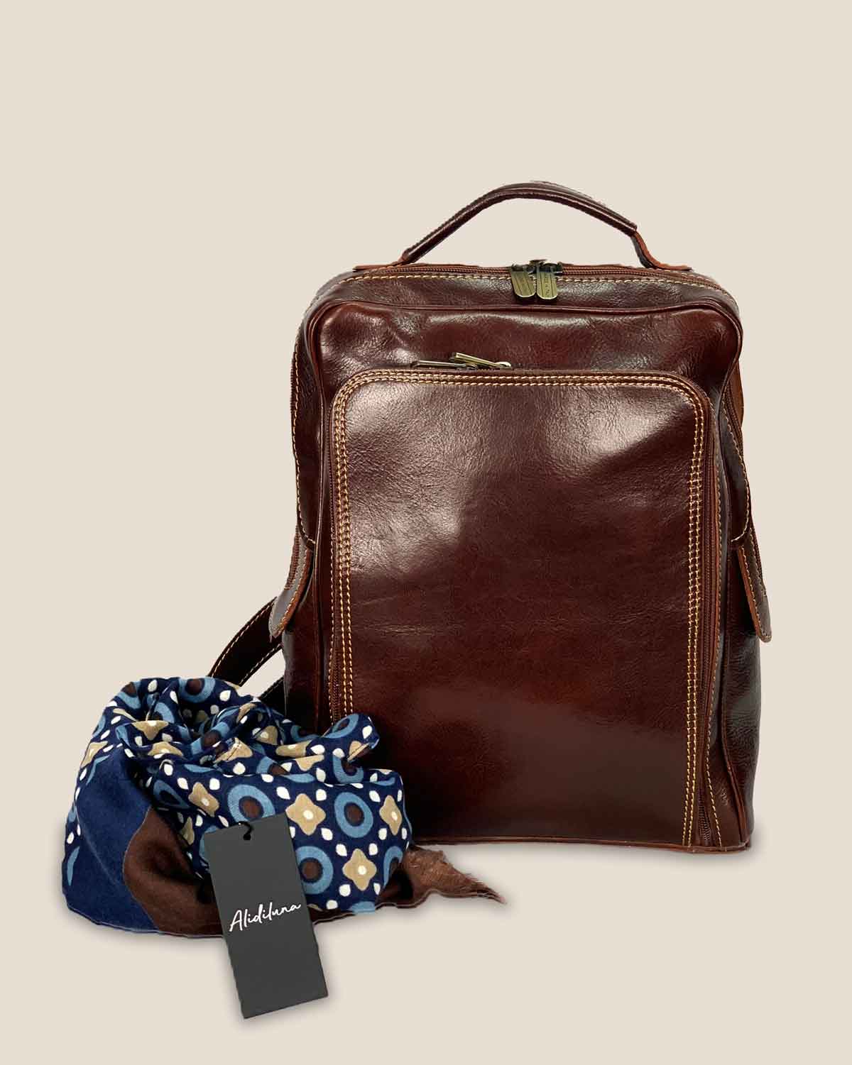 Maria Elena Women's Backpack with Wallet and Scarf