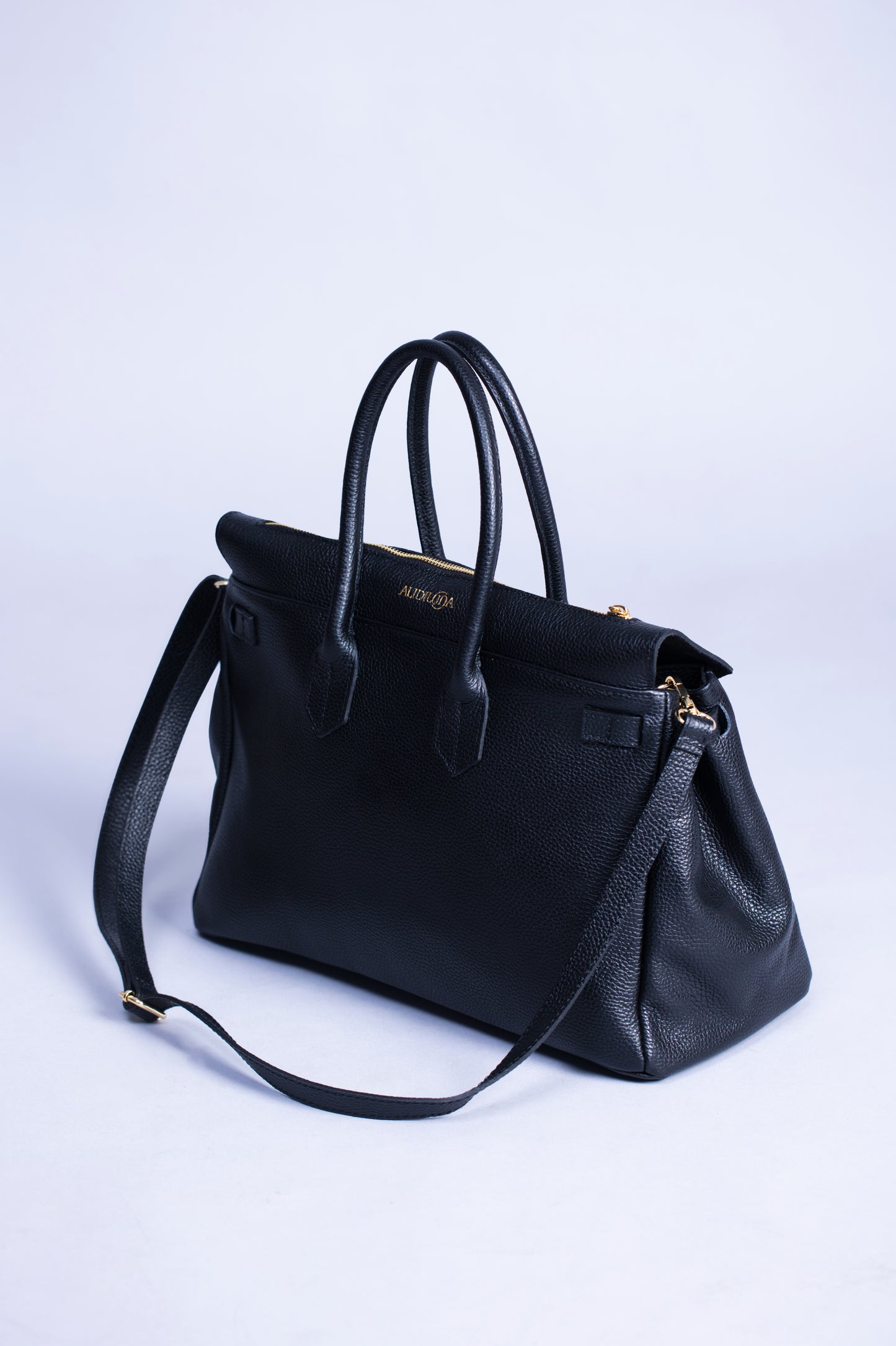 Borsa Donna LUNA in Vera Pelle Nero Made in Italy – Eleganza Artigianale