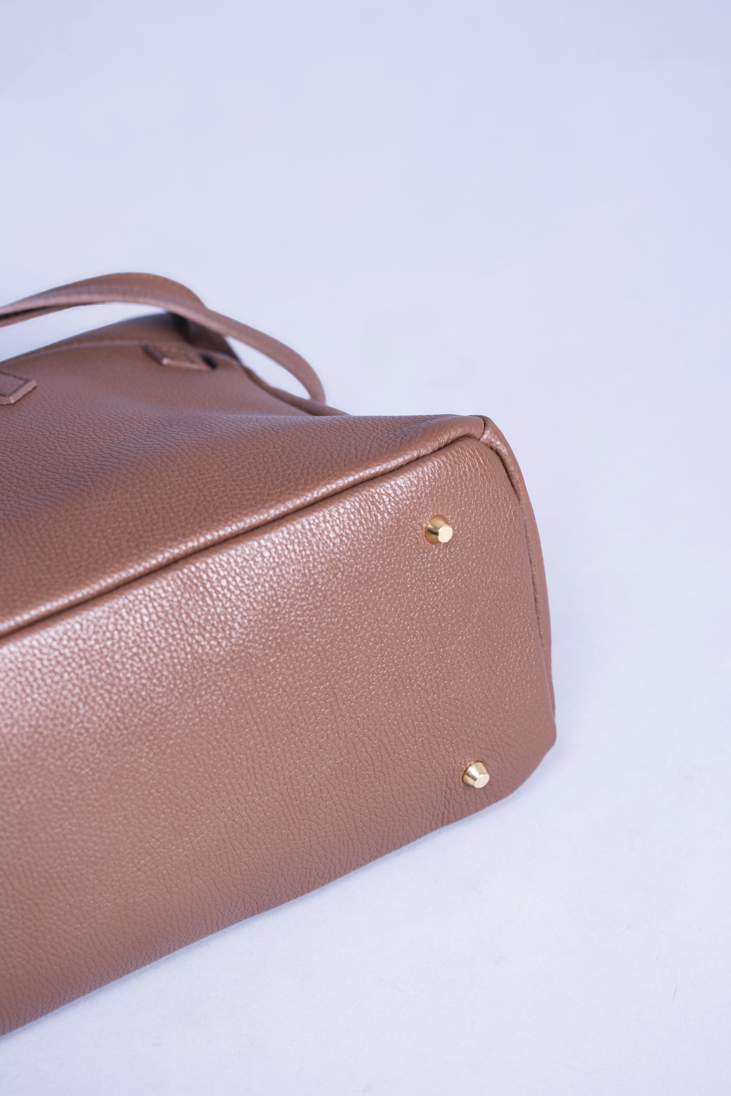 Borsa Donna LUNA in Vera Pelle Taupe Made in Italy – Eleganza Artigianale