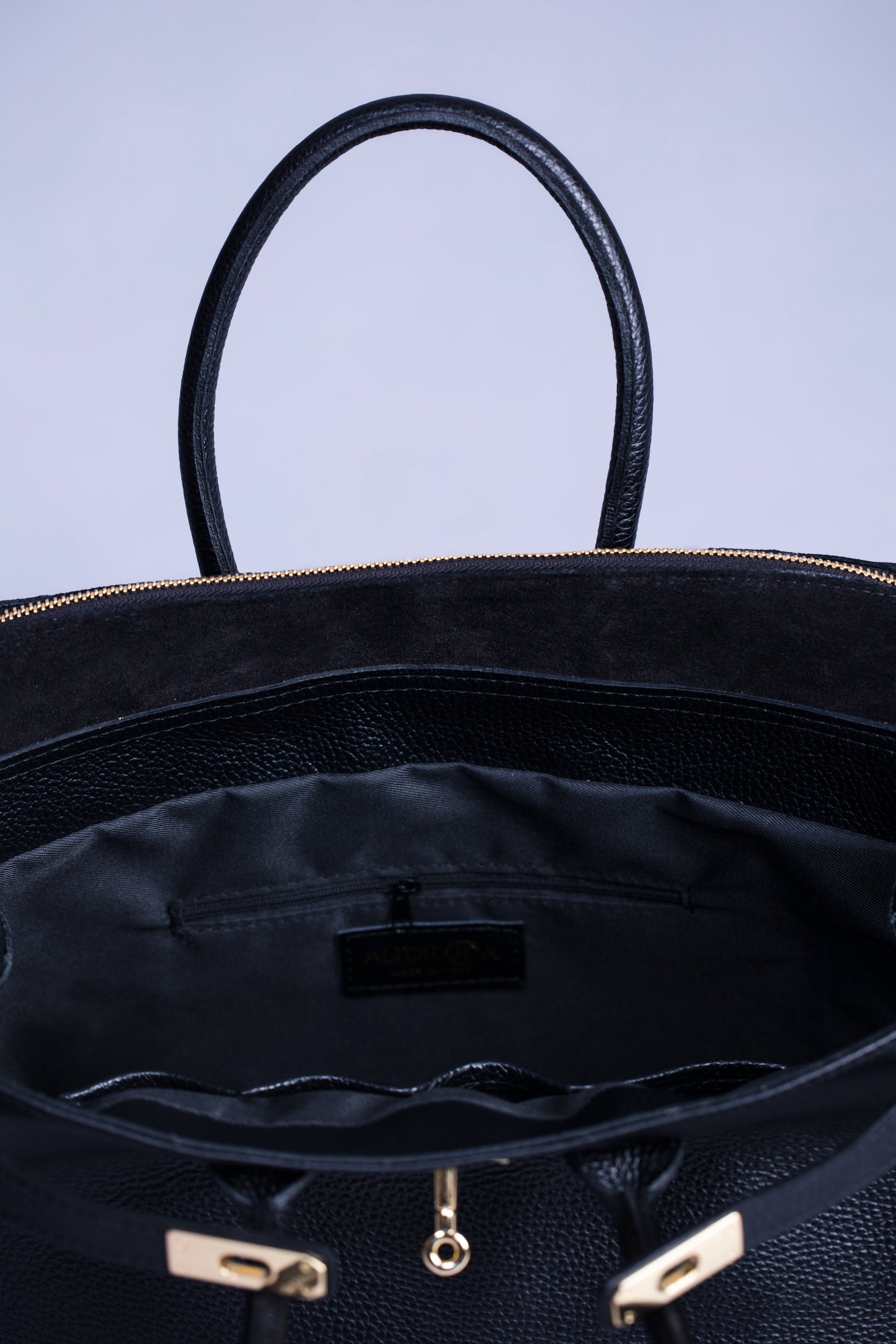 Borsa Donna LUNA in Vera Pelle Nero Made in Italy – Eleganza Artigianale