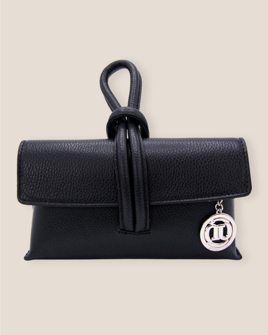 Borsa a mano e tracolla in pelle made in italy Sophie nero