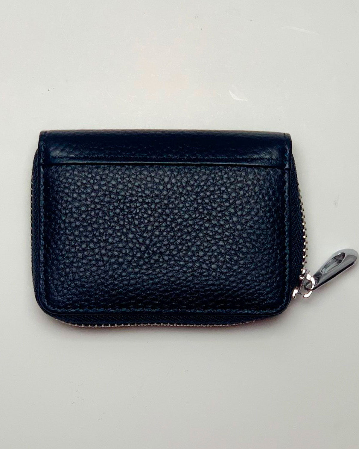 Portamonete Porta Carte donna uomo Venere in vera pelle artigianale Blu