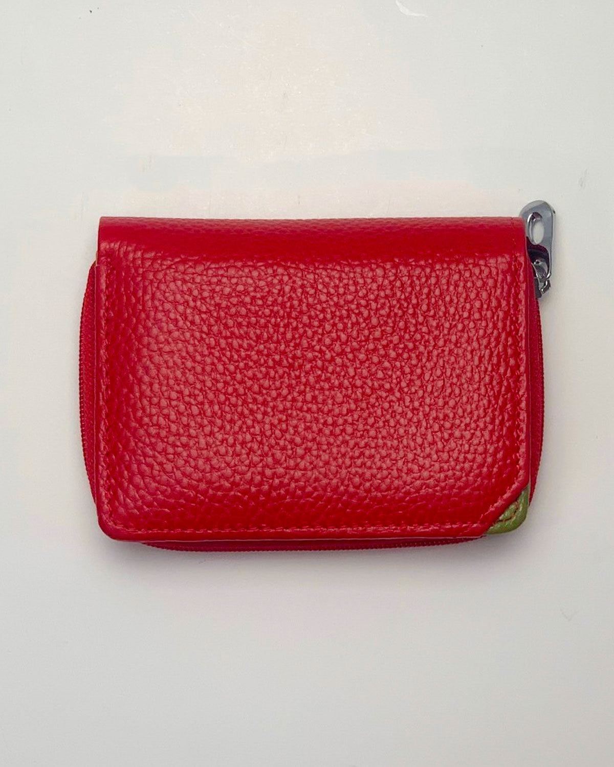 Portafoglio Portamonete Porta Carte donna Afrodite in vera pelle artigianale Rosso