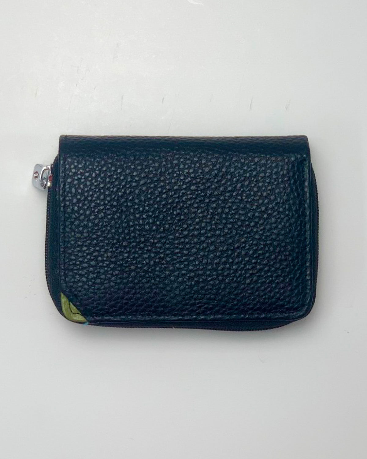 Portafoglio Portamonete Porta Carte donna Afrodite in vera pelle artigianale Nero