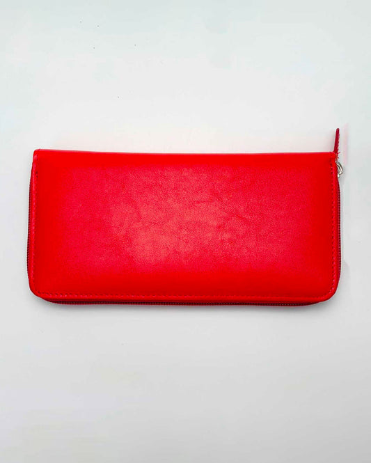 Minerva Women's Wallet, Coin Purse, Card Holder, Made in Italy, Genuine Red Handcrafted Leather