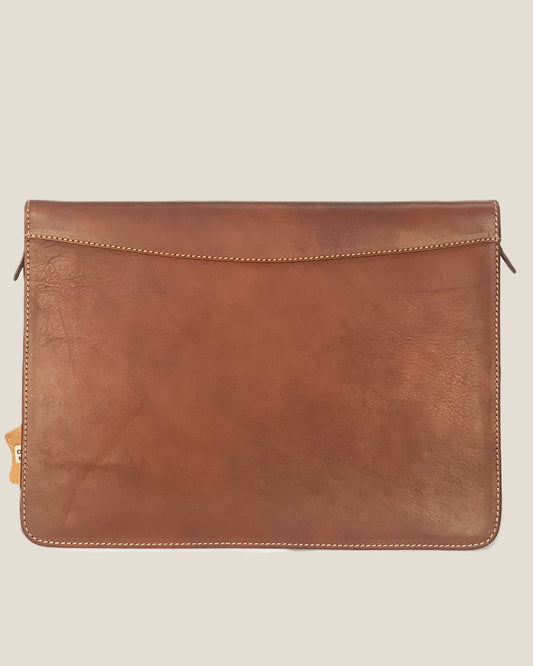 Brown leather document holder