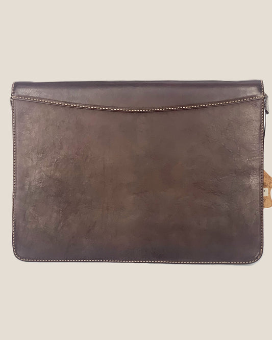 Coffee leather document holder