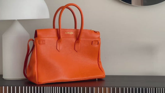 Borsa Donna LUNA in Vera Pelle Cammello Made in Italy – Eleganza Artigianale