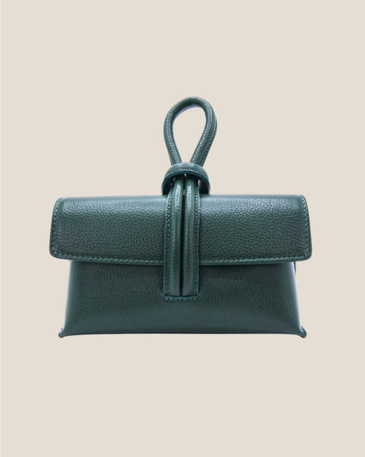 Borsa a mano e tracolla in pelle Sophie Verde